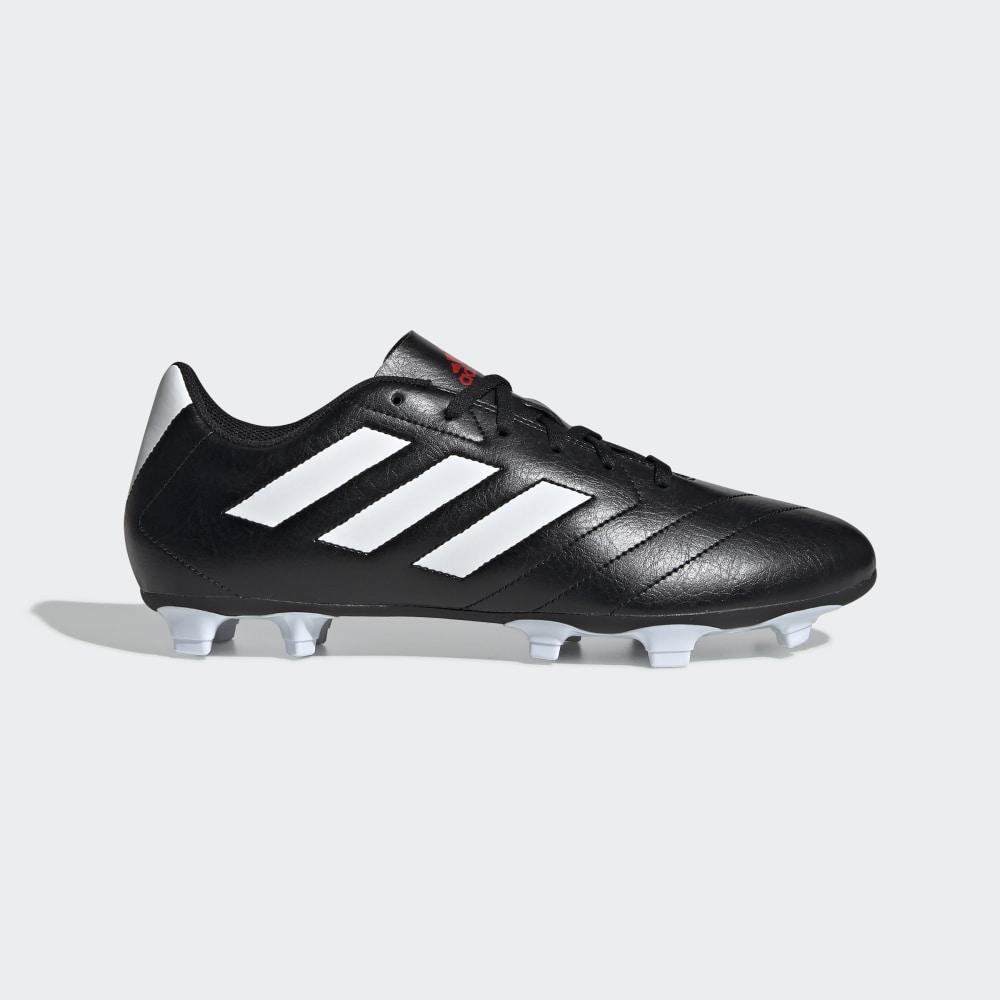 Ghete Fotbal Adidas Goletto VII Firm Ground Barbati Romania - Negrii/Albi/Rosii EE4481